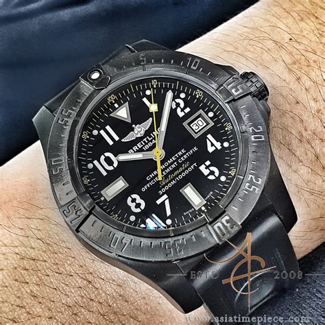 breitling avenger seawolf limited edition blacksteel code yellow chronograph|breitling avenger seawolf yellow dial.